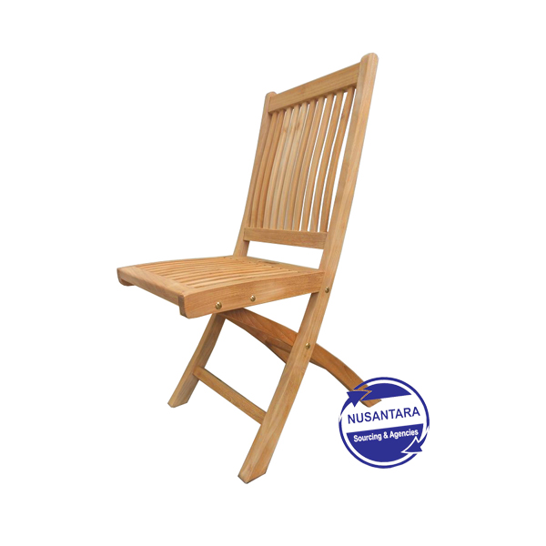 Kiffa Teak Folding Chair - Armless